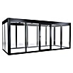 SunElements Gewächshaus SunGarden Infinity 5.2 (Außenmaß inkl. Dachüberstand (B x T): 548 x 233 cm, Material Seitenwand: Kunststoff, 6 mm, Anthrazit-Metallic) | BAUHAUS