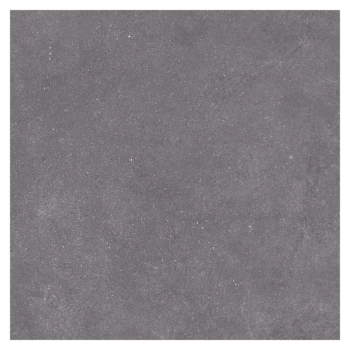 Feinsteinzeugfliese Big Midnight - 60 x 60 cm, Anthrazit, Matt - Graue Feinsteinzeugfliese mit gesprenkelter Textur, ideal für moderne Innen- und Außenbereiche. Robust und stilvoll.