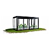 SunElements Gewächshaus SunGarden Energy 4.2 (Außenmaß inkl. Dachüberstand (B x T): 443 x 233 cm, Anthrazit-Metallic, Materialspezifizierung Dach: Acrylglas mit Photovoltaikmodulen) | BAUHAUS