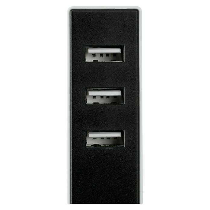 Simon Adaptador USB con fijación (Negro, Clavija USB A) | BAUHAUS