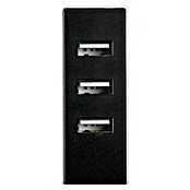 Simon Adaptador USB con fijación (Negro, Clavija USB A) | BAUHAUS