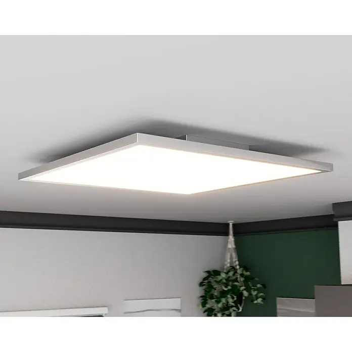 Lavida LED-Panel IP44 - 45 W, L x B x H: 60 x 60 x 6 cm, Weiß, Mehrfarbig - Moderne LED-Deckenleuchte mit quadratischem Design. Die Lampe spendet helles, gleichmäßiges Licht und ist eine stilvolle Ergänzung für jeden Raum.