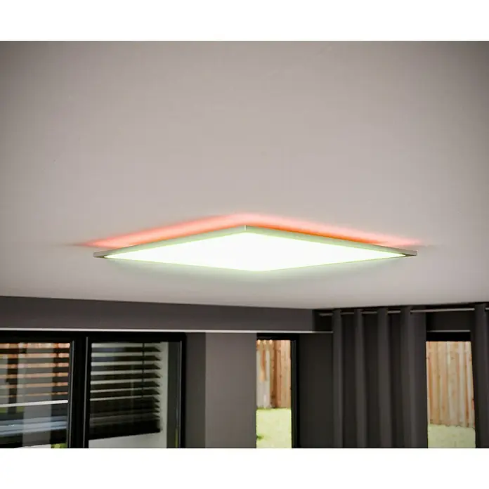 Tween Light LED-Panel RGB-RC-CCT-DIM32,5 W, L x B x H: 59,5 x 59,5 x 5,5 cm, Weiß, RGBW - Moderne LED-Deckenleuchte mit Farbwechsel für stimmungsvolle Beleuchtung. Das quadratische Design passt sich jedem Raum an.