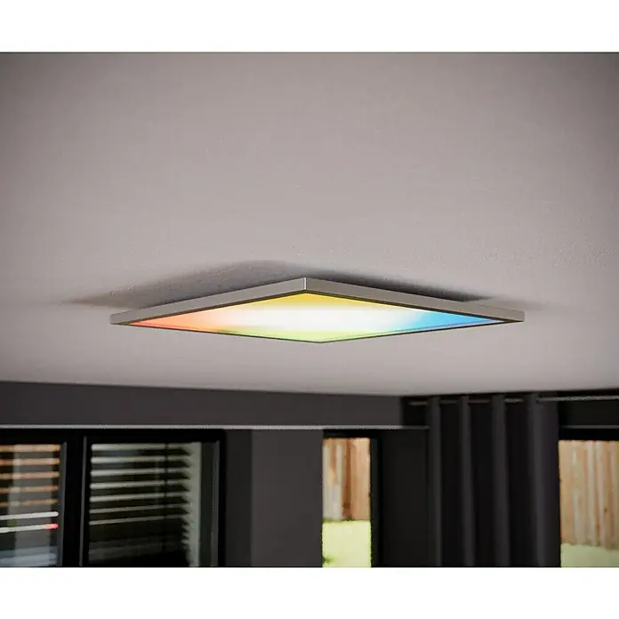 Ledvance Smart+ LED-Panel Planon PlusL x B x H: 45 x 45 x 5,6 cm, Weiß, RGBW - Moderne, quadratische Deckenleuchte mit farbiger Beleuchtungseinstellung, die ein angenehmes Ambiente im Raum schafft.