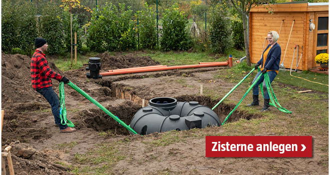 Zisterne anlegen