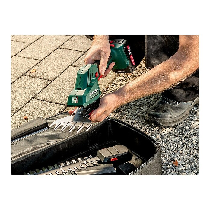 Metabo CAS 18V Podadora de batería SGS 18 LTX Q (18 V, Iones de litio, Sin batería, Anchura de la hoja: 13 cm) | BAUHAUS