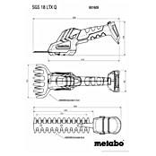 Metabo CAS 18V Podadora de batería SGS 18 LTX Q (18 V, Iones de litio, Sin batería, Anchura de la hoja: 13 cm) | BAUHAUS