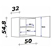 Flex-Well Samoa Hängeschrank Samoa (B x T x H: 50 x 32 x 54,8 cm, Braun) | BAUHAUS