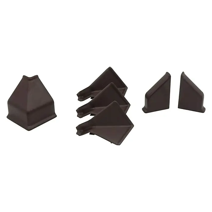 CUCINE Zubehör-Set - Schokobraun, 6 -tlg. - Braune Eckenschutz-Sets für Möbel und Tische. Schützen Sie Ecken vor Beschädigungen mit diesen praktischen und stilvollen Schutzelementen.
