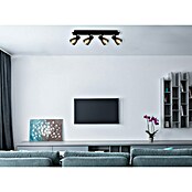 Globo Claude Regleta (40 W, L x An x Al: 50 x 7 x 15,5 cm, Negro, E14, 4 ud.) | BAUHAUS