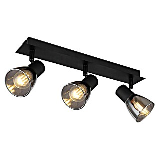 Globo Claude Regleta (40 W, L x An x Al: 7 x 40 x 15,5 cm, Negro, E14, 3 ud.)