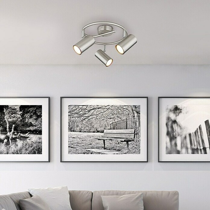Globo Allvi Regleta (25 W, L x An x Al: 60 x 25 x 13,5 cm, Plata, GU10) | BAUHAUS