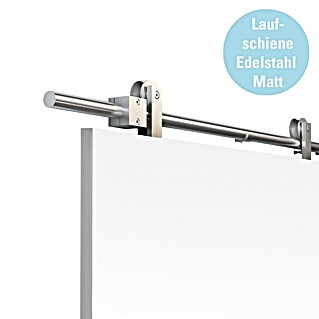 Diamond Doors Holzschiebetür-Beschlag Galaxy (Edelstahloptik, Art Beschlag: Offen, 2 000 mm)
