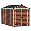 Palram – Canopia Caseta de jardín Skylight (Medidas ext. (An x Pr): 185 x 378 cm, Plástico, Ámbar) | BAUHAUS