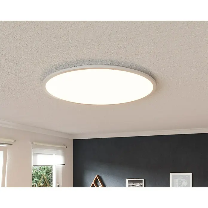 Tween Light LED-Panel rund RC-CCT-DIM - 58 W, Ø x H: 100 x 5 cm, Weiß, Mehrfarbig - Die runde LED-Deckenleuchte sorgt für eine helle und gleichmäßige Ausleuchtung im Raum. Ihr schlichtes Design passt zu vielen Einrichtungsstilen.