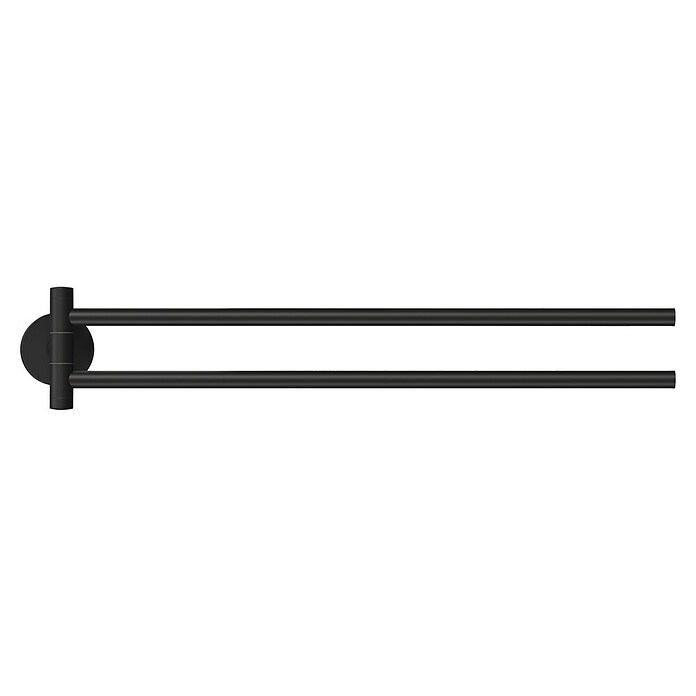 Tesa Moon Handdoekhouder MOON (Met 2 armen, Zwart, Mat) | BAUHAUS