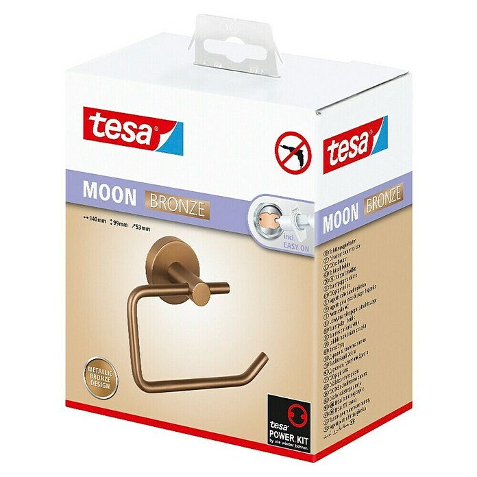 Tesa Moon Držalo za toaletni papir  (Brez pokrova, Bron, Mat) | 3712 - Ausstattungsserien Metall Marke | DADD - Accessoires | DAD - Badausstattung | DA - Badausstattung/Bäderwelt | D - Sanitär | BAUHAUS