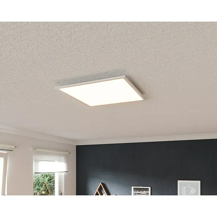 Tween Light LED-Panel RGB-RC-CCT-DIM32,5 W, L x B x H: 59,5 x 59,5 x 5,5 cm, Weiß, RGBW - Quadratische Deckenleuchte mit hellem Licht und schlichtem, modernem Design für eine optimale Ausleuchtung.