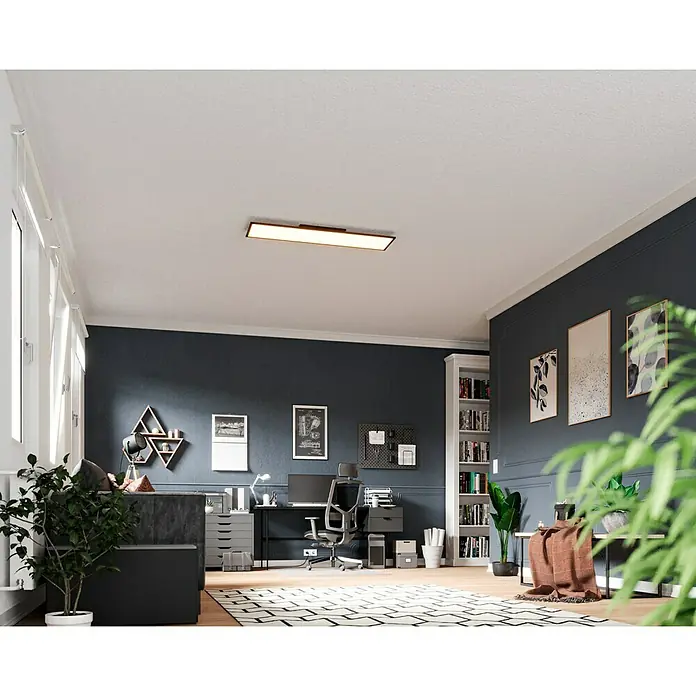 Tween Light LED-Panel CCT-RC-DIM - 32,5 W, L x B x H: 120 x 30 x 5 cm - Moderne Büroeinrichtung mit einer auffälligen LED-Deckenleuchte, die den Raum hell erleuchtet. Das ideale Licht für konzentriertes Arbeiten.