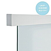 Diamond Doors Glasschiebetür-Beschlag Linea 40 (Aluminium, Art Beschlag: Geschlossen, 190 cm)