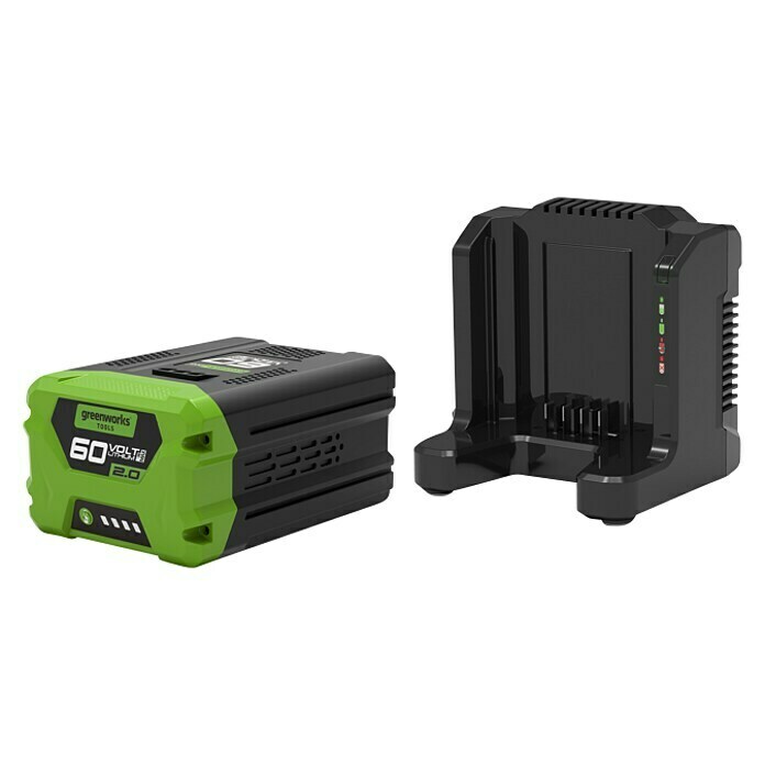 Starter kit sistema di batterie ricaricabili Greenworks 60V G60B2