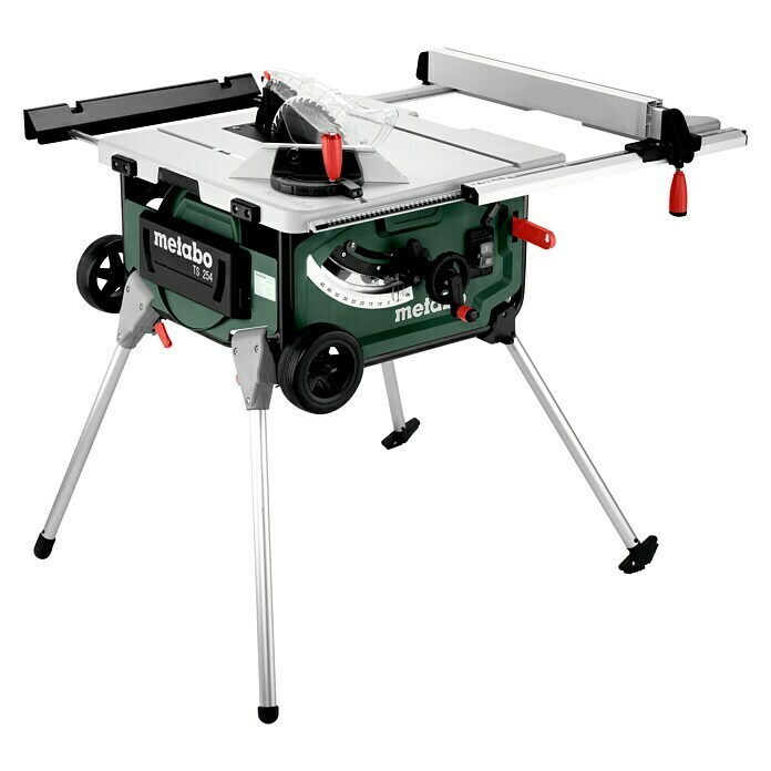 Metabo Tischkreissäge TS 2542.000 W, Durchmesser Sägeblatt: 254 mm, Schnitthöhe: 87 mm bei 90° Front View