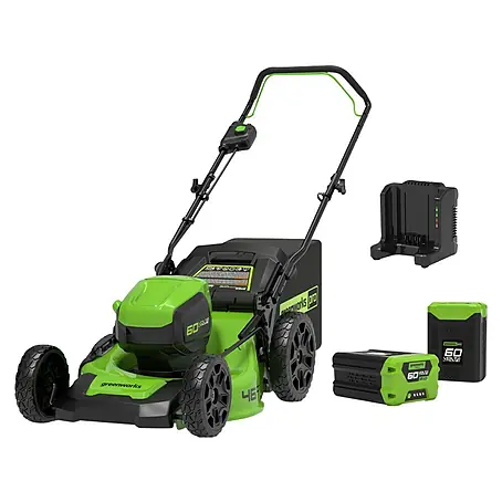 Greenworks 60V Akkusystem Akku-Rasenmäher GD60LM46HPK2X