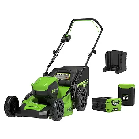 Greenworks 60V Akkusystem Akku-Rasenmäher GD60LM46HPK2X