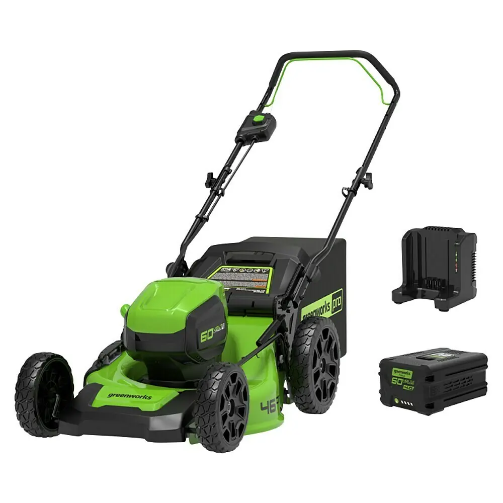 Greenworks 60V Akkusystem Akku-Rasenmäher GD60LM46HP