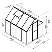 Palram – Canopia Invernadero Mythos (Medidas ext. (An x Pr): 185 x 247 cm, 4 mm, Gris) | BAUHAUS