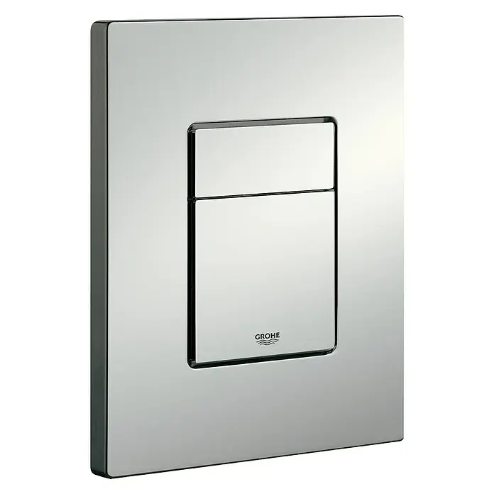 Grohe Betätigungsplatte Skate Cosmopolitan - Chrom matt, Spül-Stopp-System - Grohe Betätigungsplatte in glänzendem Chrom-Design. Das minimalistische Design fügt sich nahtlos in moderne Badezimmer ein.