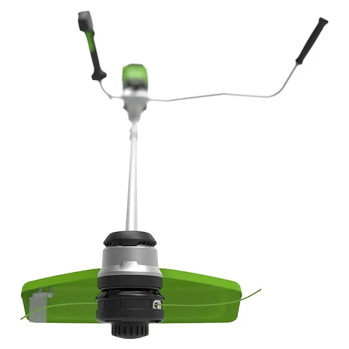 Greenworks 60V Akkusystem Akku-Rasentrimmer GD60BCB - 60 V, Li-Ionen, Ohne Akku, Schnittbreite Messer: 26 cm, Schnittbreite Faden: 40 cm - Akku-Rasentrimmer mit robustem Schneidsystem und ergonomischem Design für komfortables Trimmen von Rasenkanten und schwer zugänglichen Bereichen.