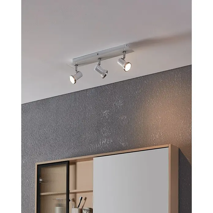 Eglo LED-Deckenstrahler Tamara 1 - 9 W, Weiß, Warmweiß - Die stilvolle Deckenleuchte mit drei Strahlern sorgt für eine moderne Beleuchtung in jedem Raum. Das schlichte Design passt perfekt zu verschiedenen Einrichtungsstilen.