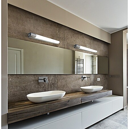 LED Badezimmer Wandleuchte PANDELLA 1 IP44 Chrom/Weiß 7,4W