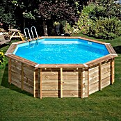 Gre Piscina de madera Violette 2 (Ø x Al: 500 x 127 cm, Marrón, 15.500 l) | BAUHAUS