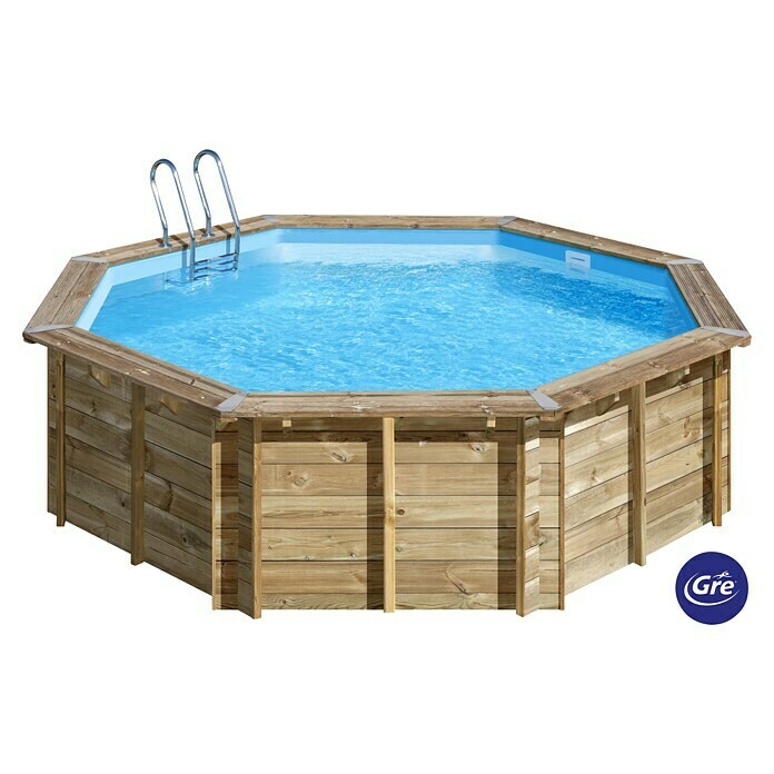 Gre Piscina de madera Violette 2 (Ø x Al: 500 x 127 cm, Marrón, 15.500 l) | BAUHAUS