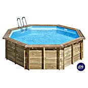 Gre Piscina de madera Violette 2 (Ø x Al: 500 x 127 cm, Marrón, 15.500 l) | BAUHAUS