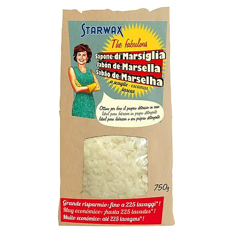 Starwax  Detergente jabón de Marsella en escamas