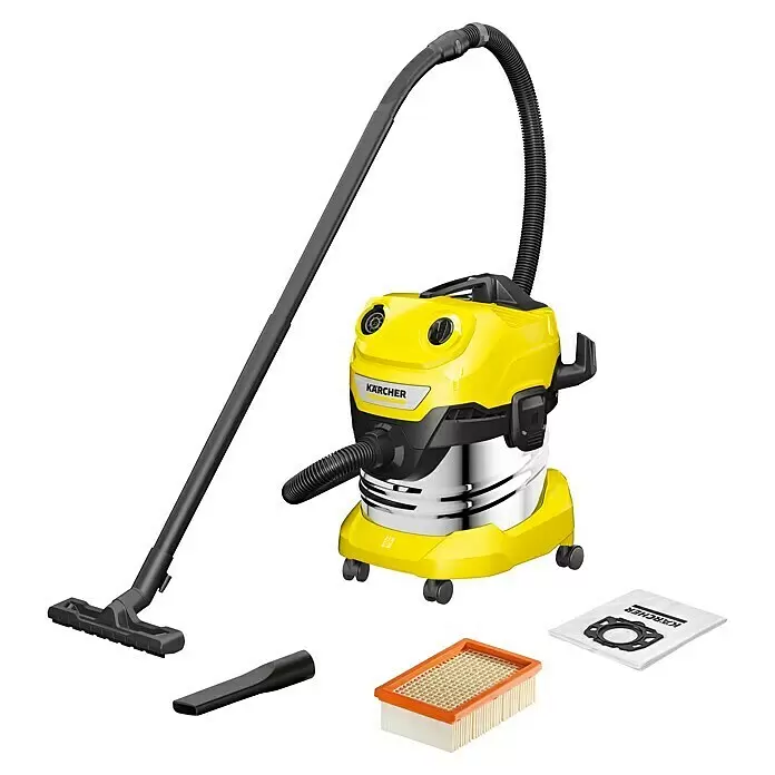 Kärcher Elektro-Nass- & Trockensauger WD 4 S V-20/5/221.000 W, 20 l Diagonal View