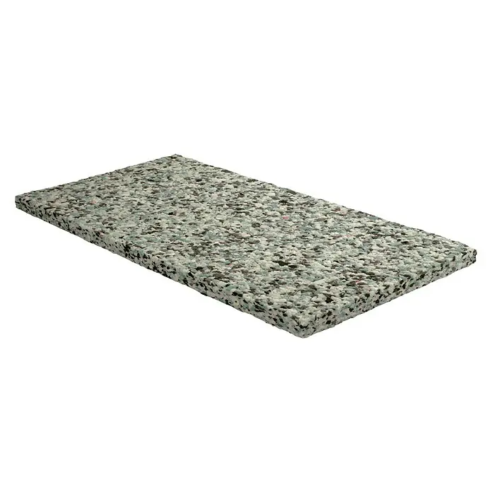 Copopren Placa aislante multiuso CA + 80 - L x An x Al: 1,2 m x 60 cm x 4 cm - La imagen muestra un panel de espuma reciclada, que se puede utilizar para el aislamiento acústico o como capa base para alfombras.