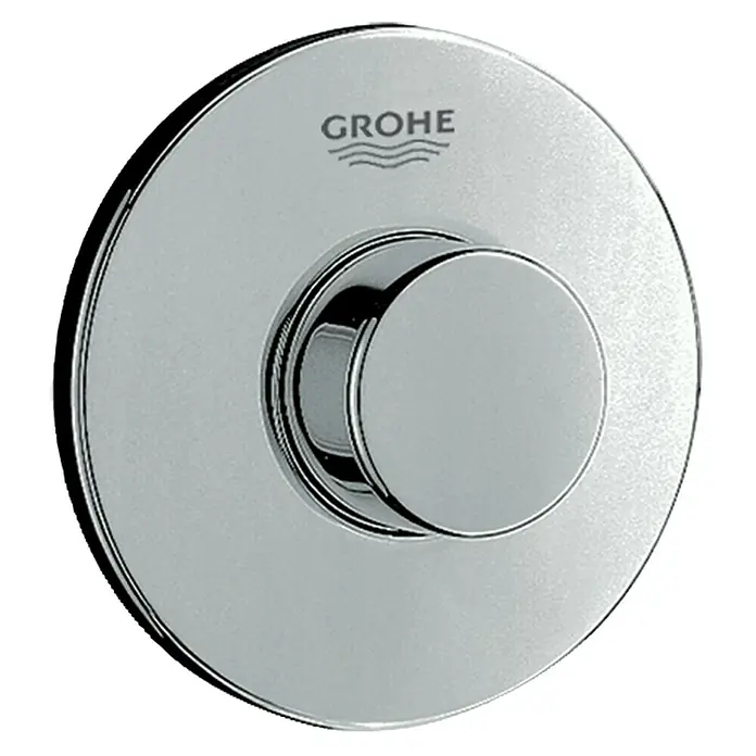 Grohe Betätigungsplatte - Chrom, 1-Mengen-Spülung - Grohe Arena Cosmopolitan WC-Betätigungsplatte mit runder Betätigungstaste in glänzender Chromoptik für ein modernes Badezimmerdesign.