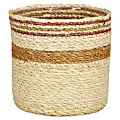 Mica Decorations Ukrasna košara za biljke  (Vanjska dimenzija (ø x V): 16 x 16 cm, prirodni materijali, Žuta) | BAUHAUS