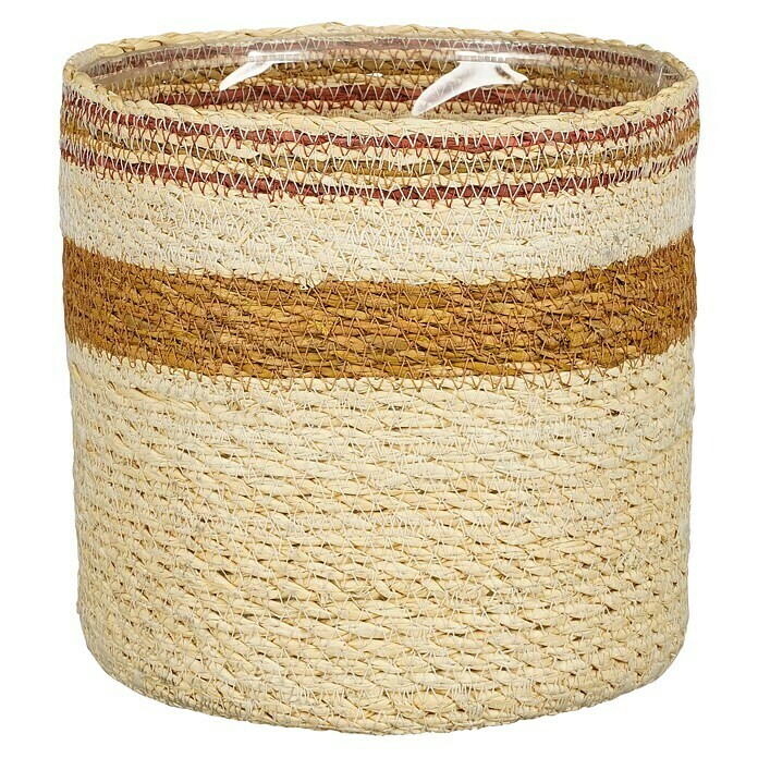 Mica Decorations Košara za rastline Jameson  (Zunanje dimenzije (Ø x V): 20 x 20 cm, Naravni materiali) | 8474 - Korbgefässe | IAKA - Gefäße Indoor | IAK - Gefässe,Deko outdoor, Zeitschriften | IA - Gartenhartware | I - Stadtgarten | BAUHAUS