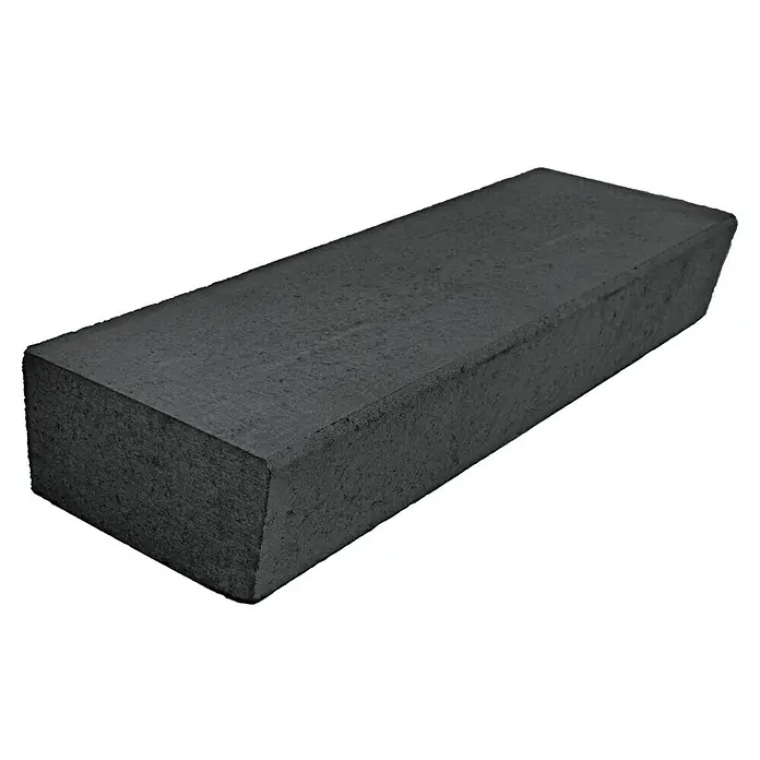 Christoph Blockstufe - Anthrazit, 50 x 32 x 16 cm, Beton - Rechteckiger Schleifblock aus schwarzem Material. Geeignet zum Polieren, Schärfen und Veredeln von Werkzeugen, Messern oder anderen Oberflächen.