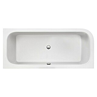 Ottofond Badewanne Bonita (180 x 80 cm, Sanitäracryl, Weiß, Links, Mit Ab- und Überlaufgarnitur und Wassereinlauf)