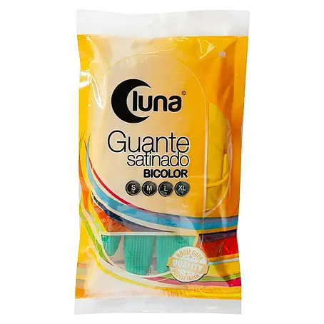 Guantes bicolor