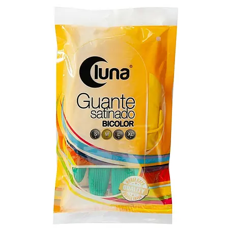 Guantes bicolor