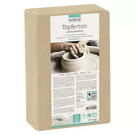 Glorex  Töpferton Unschamottiert