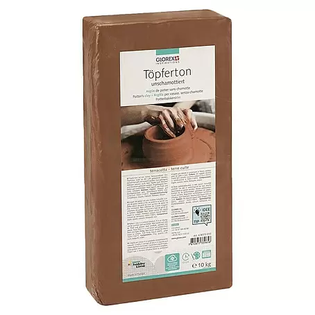 Glorex  Töpferton Unschamottiert