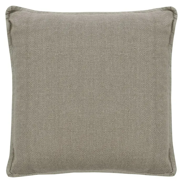 Kissen Bona - Pumice Stone, 45 x 45 cm, 100 % Baumwolle - Graues quadratisches Kissen mit einer subtilen Textur, perfekt für jede Sofaecke oder als dekoratives Element im Raum.